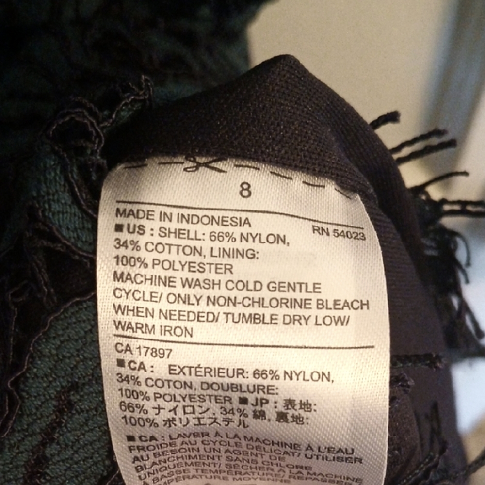 Banana Republic Dark Green Lace Midi Dress - Picture 12 of 12